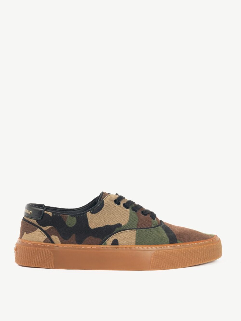 Saint Laurent Venice Camouflage Low-Top Lace-Up Sneakers